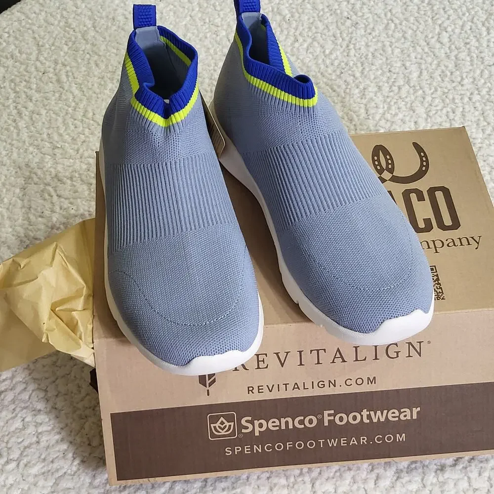 Brand New in Box Spenco Pure Love Slip-On Blue Fog Women's Size 10 B